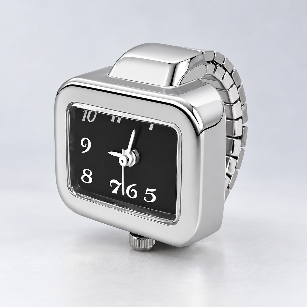 Vesper Vesper Obsidian on pale grey studio background