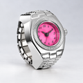 Celeste Celeste Fuchsia on pale grey studio background